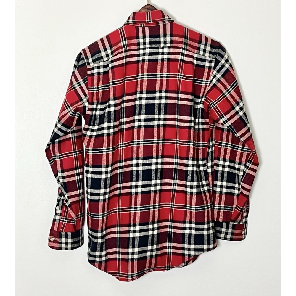 Polo Ralph Lauren Flannel Shirt Boys 14 Red Gray Outdoor Preppy Hiking Rigged‎ - Picture 3 of 4